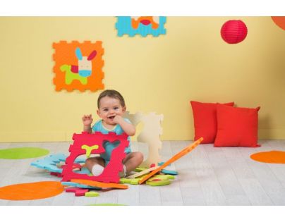 Ludi Puzzle penové Zvieratká 120 x 120 cm