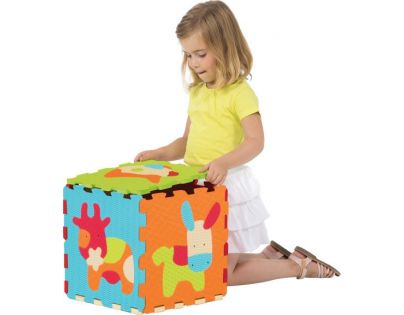 Ludi Puzzle penové Zvieratká 120 x 120 cm