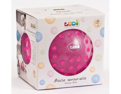 Ludi Senzorická loptička 20 cm ružová