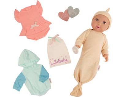 LullaBaby Bábika 35 cm s prekvapením Gender Reveal