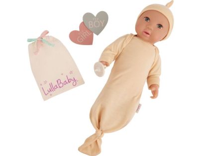 LullaBaby Bábika 35 cm s prekvapením Gender Reveal