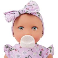 LullaBaby Bábika 35 cm v overale s čelenkou Floral Lila 5