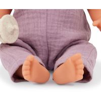 LullaBaby Bábika 35 cm v overale s čelenkou Lila 6
