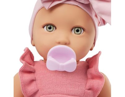 LullaBaby Bábika 35 cm v overale s čelenkou Lila II