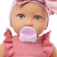LullaBaby Bábika 35 cm v overale s čelenkou Lila II 4