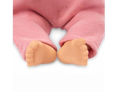 LullaBaby Bábika 35 cm v overale s čelenkou Lila II