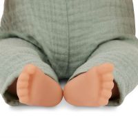 LullaBaby Bábika 35 cm v overale s čelenkou 6