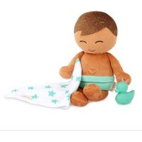 LullaBaby Bábika plyšová do vane chlapec Light Brown Hair 3