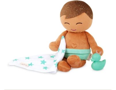 LullaBaby Bábika plyšová do vane chlapec Light Brown Hair