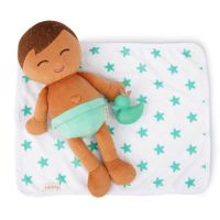 LullaBaby Bábika plyšová do vane chlapec Light Brown Hair 4