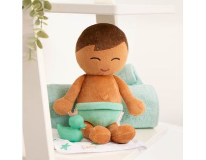 LullaBaby Bábika plyšová do vane chlapec Light Brown Hair