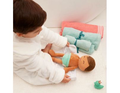 LullaBaby Bábika plyšová do vane chlapec Light Brown Hair