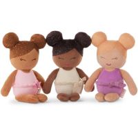 LullaBaby Bábiky plyšové do vane v košíku Pink 4