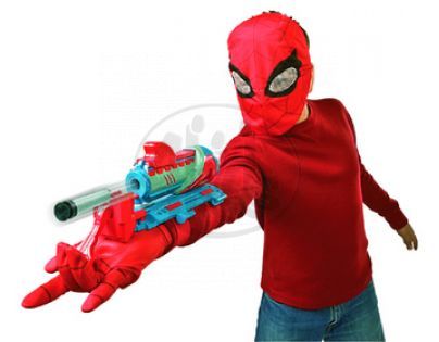 Luxusní pavučinomet s maskou Spiderman