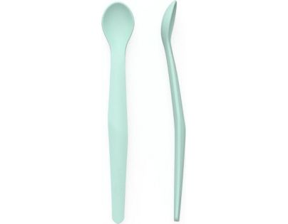 Lyžička silikón 2ks mint green