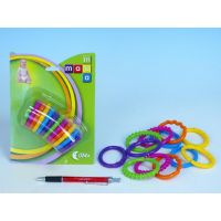 Maamaa 101048 - Chrastítko kroužky plast 12ks 2