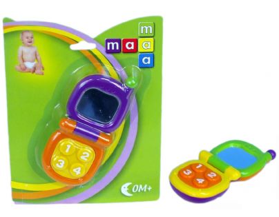 Maamaa 101022 - Chrastítko telefon vyklápěcí 13 cm