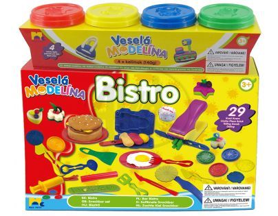 Mac Toys M4411073 - Modelína bistro set + 4x140g