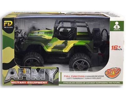 Made Auto JEEP na dálkové ovládání 27 cm Maskáč zelený