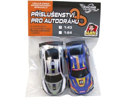 Made Autodráha náhradné autíčka 2 ks 1 : 43 (567)