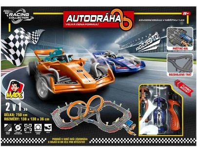 MaDe Autodráha s formulami, 750 cm