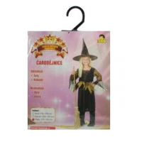 Made Detský karnevalový kostým Čarodejnica L 130 - 140 cm 2