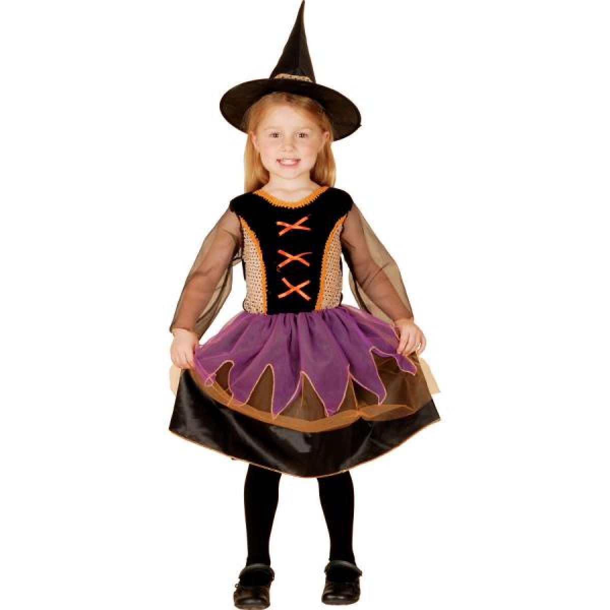 MaDe Detský kostým čarodejnica pre malé deti