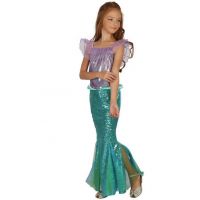 Made Detský kostým Morská panna zelená 120 - 130 cm