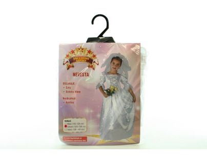 Made Detský kostým Nevesta 120 - 130 cm - Poškodený obal