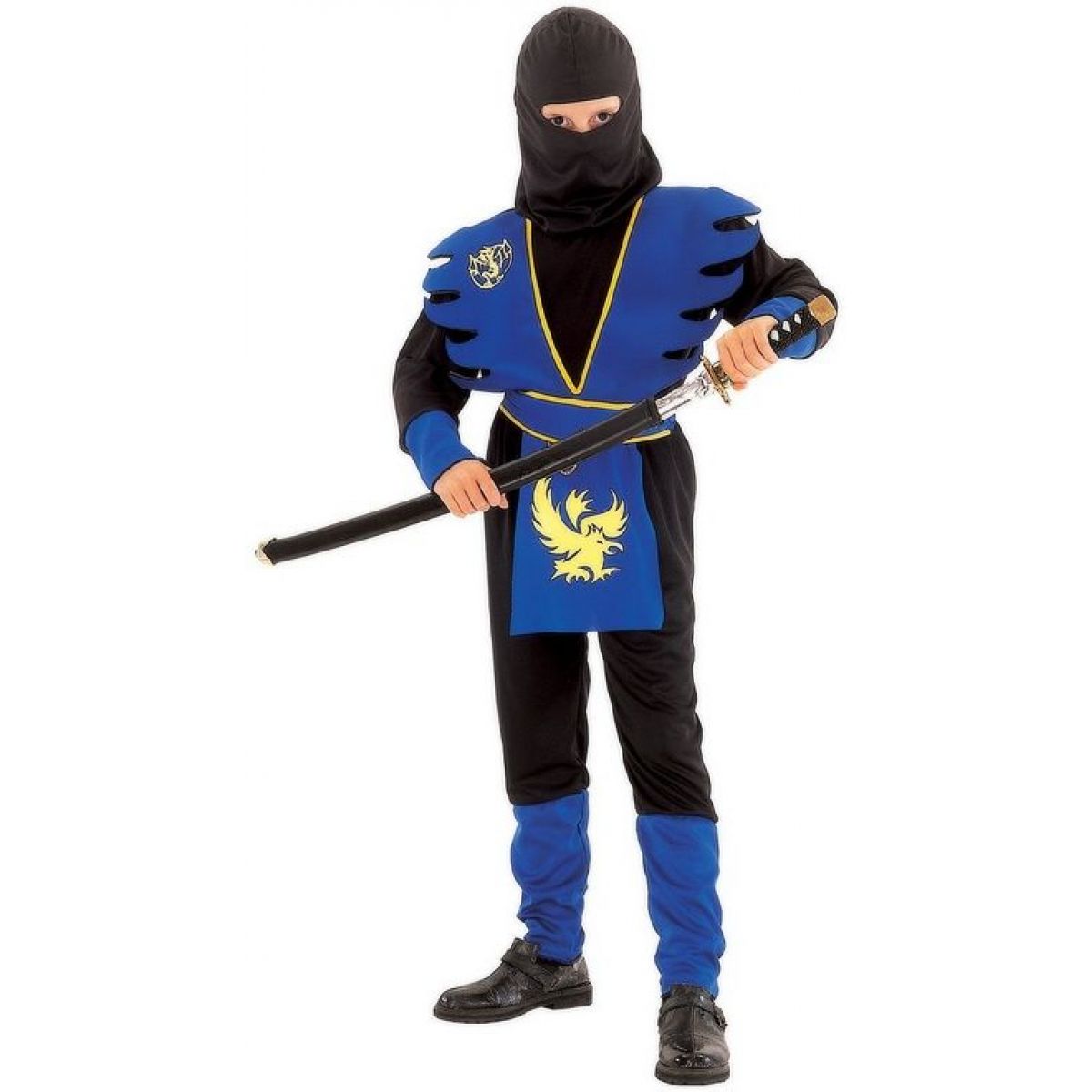 Made Detský kostým Ninja modrý 120-130 cm