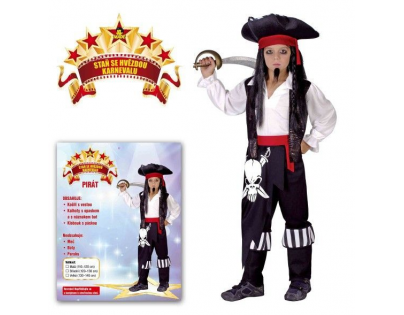Made Detský kostým Pirát pre deti 110 - 120 cm