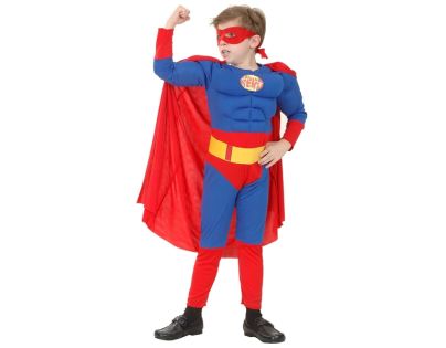 Made Detský kostým Superhrdina 120 - 130 cm - Poškodený obal