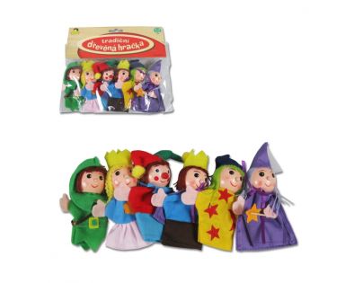 Figurky na prst 9 cm 6 ks prstové pohádkové postavičky