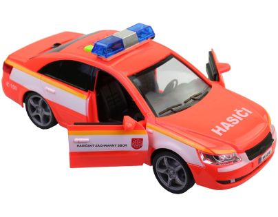 MaDe Hasičské osobné auto so slovenským hlasom, SK krabica, 24 cm