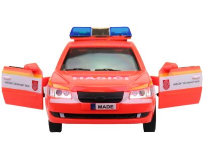 MaDe Hasičské osobné auto so slovenským hlasom, SK krabica, 24 cm