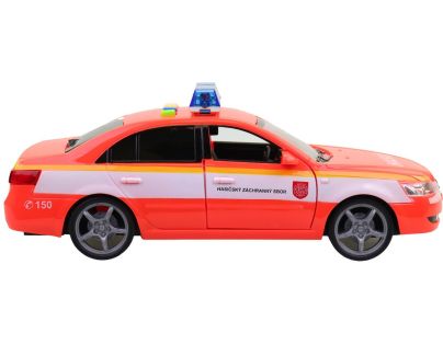 MaDe Hasičské osobné auto so slovenským hlasom, SK krabica, 24 cm