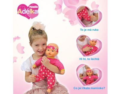 Made Bábika  Adélka hovoriaca 40cm  - Poškodený obal