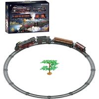 Made Parná vlaková súprava na batérie 48 dielikov - Poškodený obal