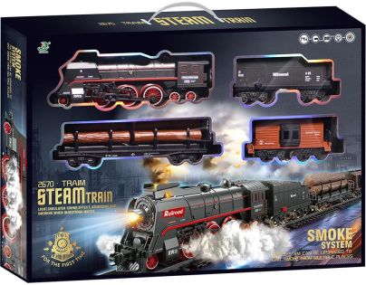 Made Parná vlaková súprava na batérie 48 dielikov - Poškodený obal