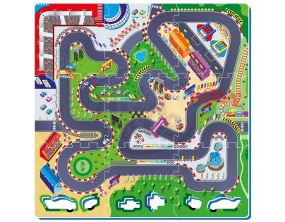 Made Pěnové puzzle Autodráha 9ks