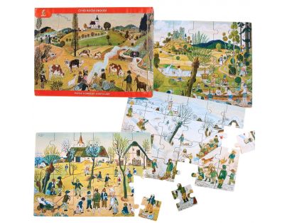 Made Puzzle Josef Lada Štyri ročné obdobia Leto 24 dielikov