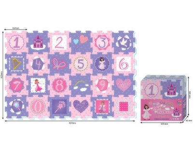 Made Puzzle pěnové princezny a čísla 24 ks