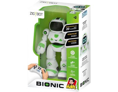 Made Robot Zigybot Bionic programovací 20 funkcií