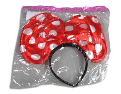 Made Svietiace uši myšky Minnie červené