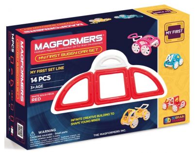 Magformers Moje první bugy červené 14 dielikov