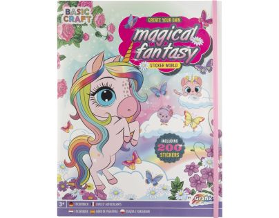 Magická Fantasy kniha s nálepkami