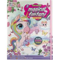 Magická Fantasy kniha s nálepkami