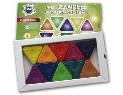 Magické trojboké voskovky Neon 10ks