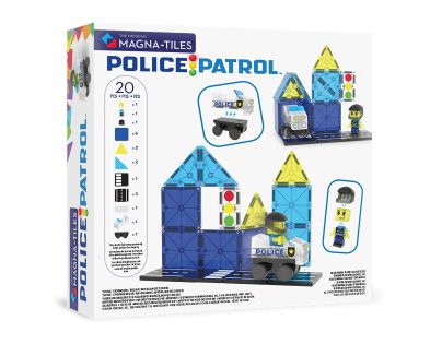 Magna-Tiles Police Patrol 20 dielov