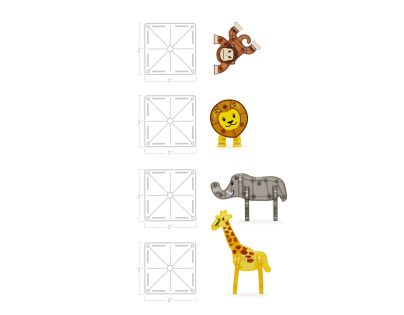 Magna-Tiles Safari 25 dielov